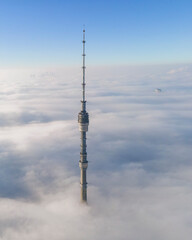 Obraz premium ostankino tower in the sky