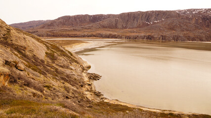 Arctic Circle Trail Trekking Path between Kangerlussuaq and Sisimiut in Greenland.