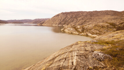 Arctic Circle Trail Trekking Path between Kangerlussuaq and Sisimiut in Greenland.