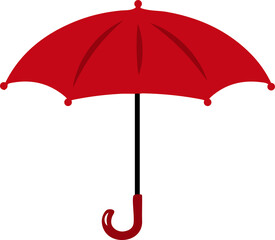 Umbrella for rainy weather isolated vector