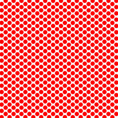  White Background with Red Polka Dots.Seamless pattern of Red polka dots on a bright White background for arts, crafts, fabrics, decorating, albums and scrap books.