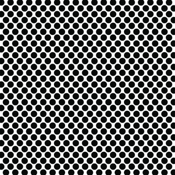Vector Eps8 White Background with Black Polka Dots.Seamless pattern of Black polka dots on a bright White background for arts, crafts, fabrics, decorating, albums and scrap books.