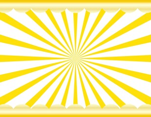 背景　壁紙　目立つ　黄色　オレンジ　集中線　雲　吹き出し