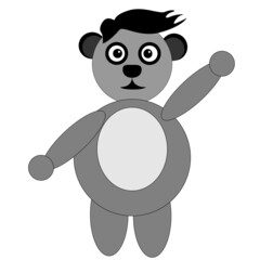 illustration design of  a cute panda with some various concept design 