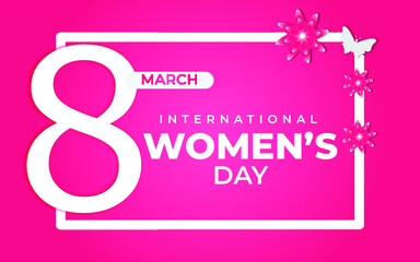 Happy women's day celebration heart background design 