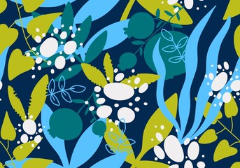 Floral seamless pattern with flower for fabrics and textiles and packaging 