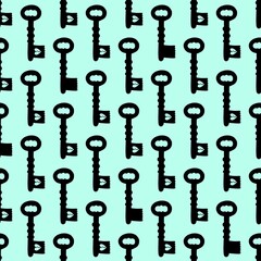 Seamless pattern with keys for fabrics and textiles and packaging and gifts and cards and linens and kids