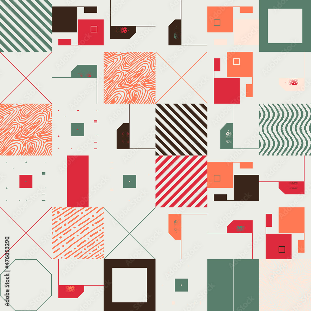 Poster abstract vector pattern design elements