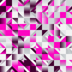 Geometric Abstract Pattern Design Graphics Made With Various Vector Shapes And Elements