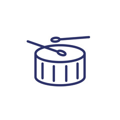 Drum line icon on white