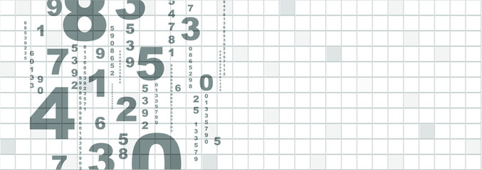 abstract background with numbers	