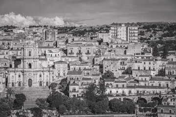 Wonderful View of Modica City Centre, Ragusa, Sicily, Italy, Europe, World Heritage Site