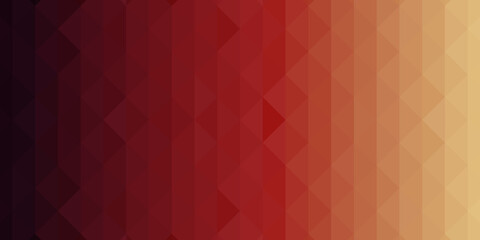 Obraz premium Abstract geometric background. Triangular pixelation. Mosaic, red gradient.