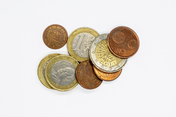 Euros, monedas, dinero