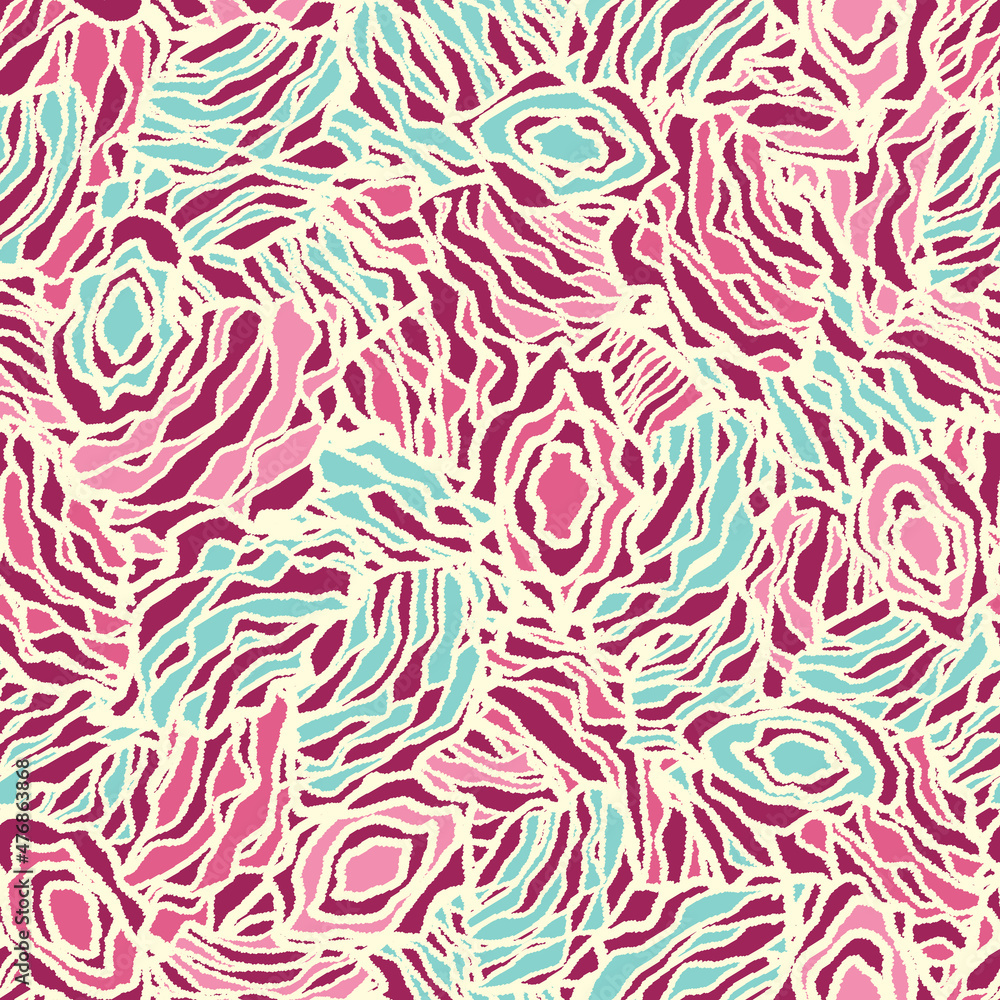 Aufkleber seamless abstract pattern with the image of geometric elements and stripes