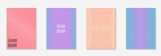 Fototapeta premium Modern catalog with minimalist geometric line and trendy shapes.