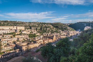 Wonderful View of Modica City Centre, Ragusa, Sicily, Italy, Europe, World Heritage Site