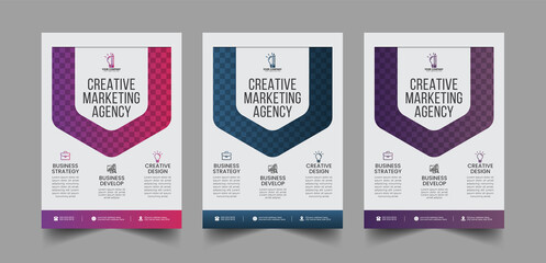 Modern Corporate business flyer template design and Digital marketing agency flyer template