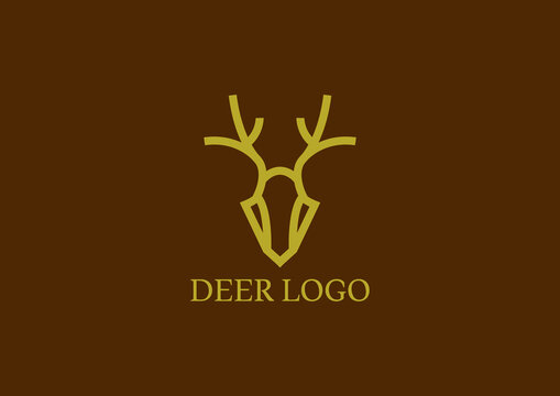 Deer logo design concept
