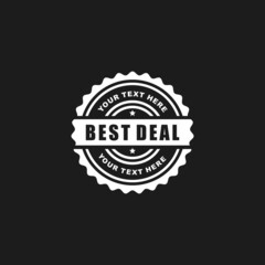 Fototapeta na wymiar Best deal stamp seal icon vector illustration