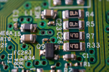 Macrophoto of electronics