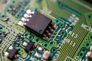 Fototapeta premium Macrophoto of electronics