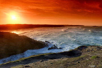 Fototapeta premium Quiberon wild coast in Brittany