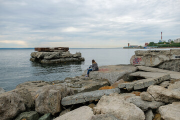 person on the beach