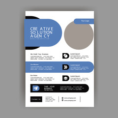 business flyer template design