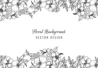 Elegant wedding decorative floral background