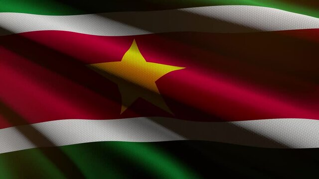 Suriname flag - loop animation