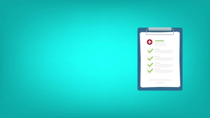 Medical report, medical document, health insurance concepts. 