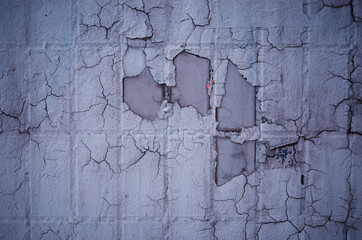 Dent cracks on street wall texture backdrop