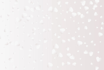 Valentine's day hearts vector isolated on white background.