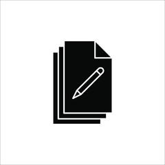 Edit file icon, note, sign up icon vector illustration