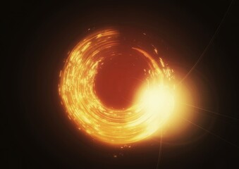 光が渦巻く抽象的な背景