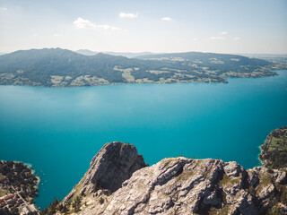 The Schoberstein summit at the Attersee in Upper Austria, Austria