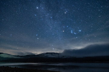 有峰から見る飛騨山脈上空の星空