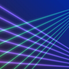 geometric retro 80s blue laser background