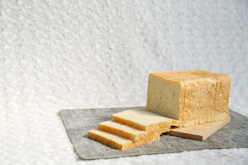 in toasted bread whole. White bread toast slice.	
