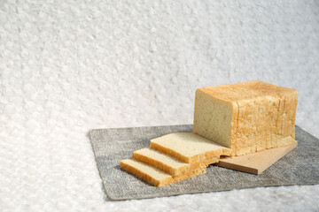 in toasted bread whole. White bread toast slice.	
