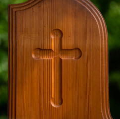 The cross symbolizes peace, promise and hope