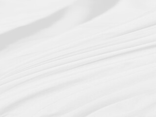 Obraz premium Clean soft fabric woven beautiful abstract smooth curve shape decorative corner fashion textile white background