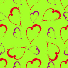 seamless pattern with hearts