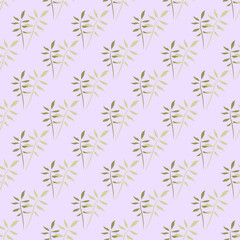 geometric seamless pattern floral with abstract leaves