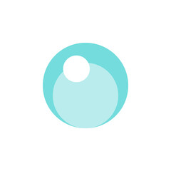 Single bubble vector illustration clipart