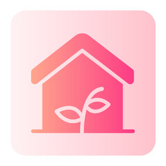 green house gradient icon