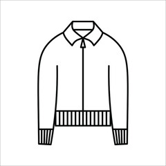 jacket icon. fashion sign. vector illustration on white background. eps 10