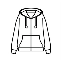 jacket icon. fashion sign. vector illustration on white background. eps 10