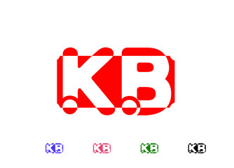 KB letter logo and icon design template